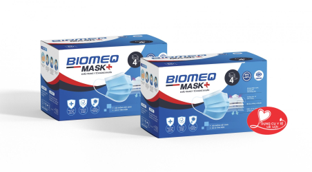 Khẩu Trang Y Tế 4 Lớp Kháng Khuẩn Biomeq