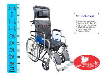 Xe Lăn Đa Năng Lucass X-7