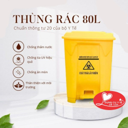 Thùng Rác Y Tế 80L