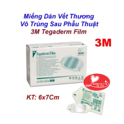 Băng Phim Dính Y Tế Trong Suốt 3M™ Tegaderm™, 1624W, 6 cm x 7 cm