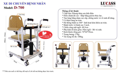 Xe Di Chuyển Bệnh Nhân Lucass D-700