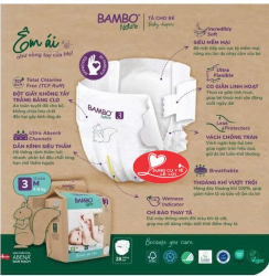 Tã Dán Hữu Cơ Trẻ Em Cao Cấp Bambo Nature