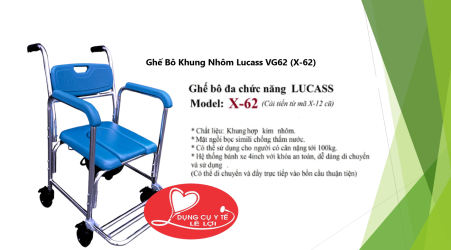 Ghế Bô Khung Nhôm Lucass VG62 (X-62)