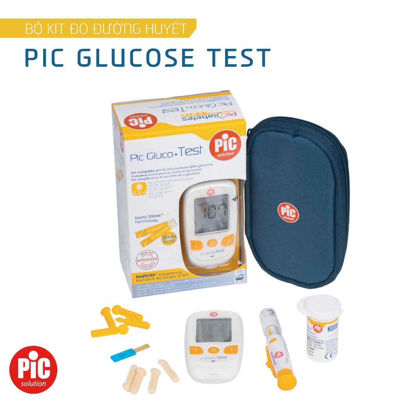 Máy đo đường huyết PIC Gluco Test